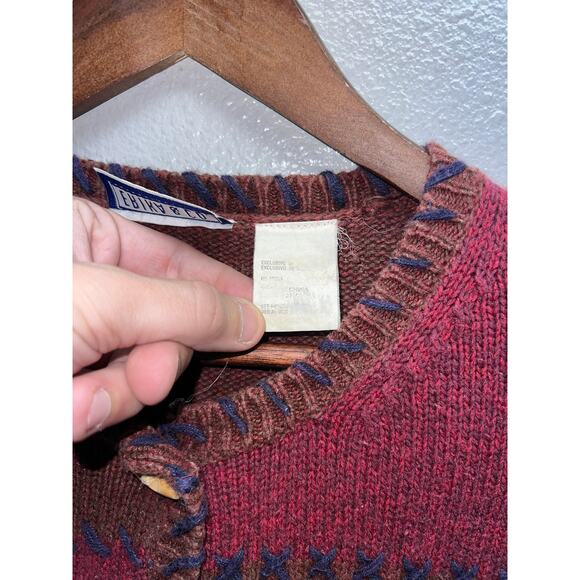 Vintage Erika & Co Sweater Fall Floral Toggle Button Earth Fairy Women Medium - Picture 9 of 12